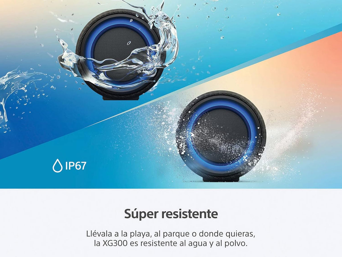 Sony SRS-XG300 X-Series Wireless Portable-Bluetooth Party-Speaker Black - Refurbished
