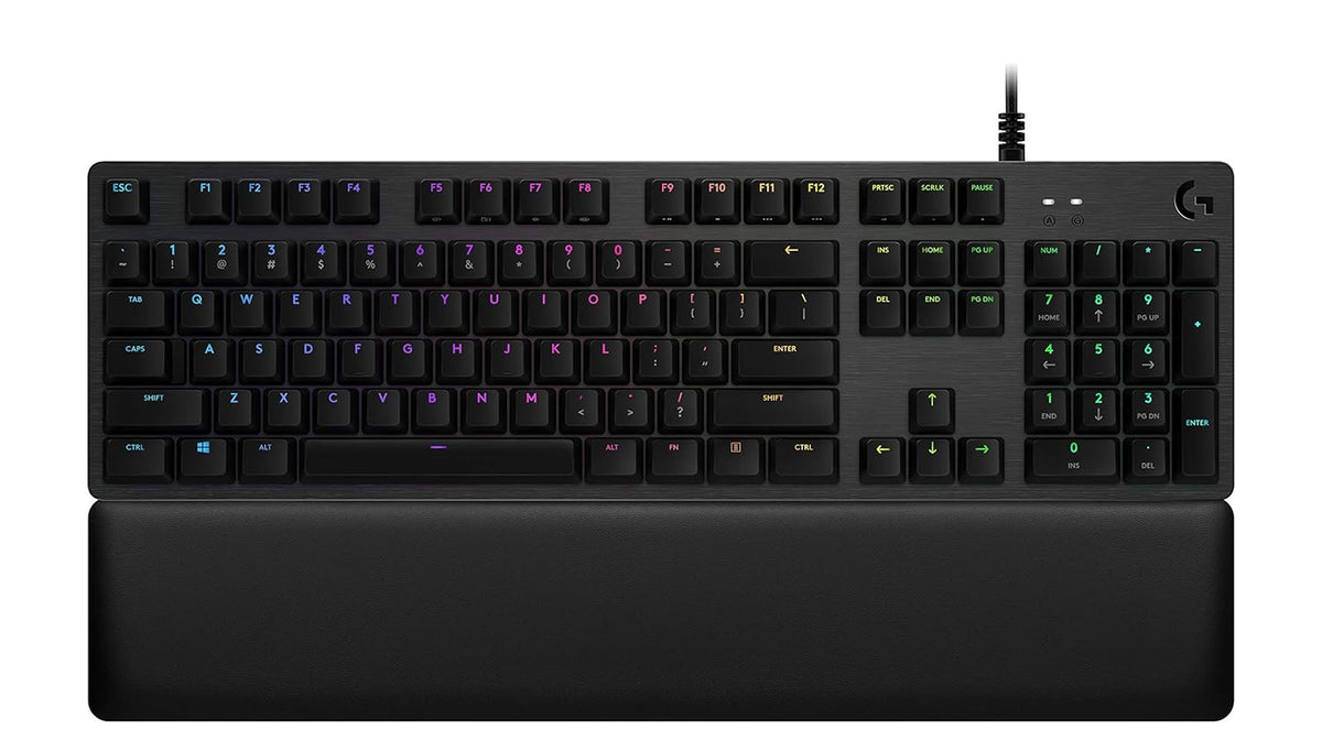 Logitech G513 Carbon LIGHTSYNC RGB Mechanical Gaming Keyboard with GX Blue Switches - Clicky - Used Like New